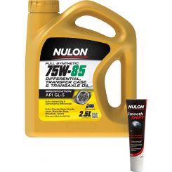 Nulon 75W-85 Diff Transfer Case Transaxle Oil 2.5L +Gearbox Diff Treatment 125ml