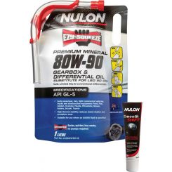 Nulon 80W-90 Gearbox and Differential Oil 1L + Gearbox and Diff Treatment 125ml