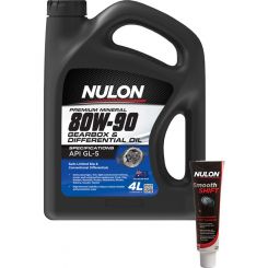Nulon 80W-90 Gearbox and Differential Oil 4L + Gearbox Diff Treatment 250ml