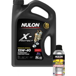 Nulon X-Protect 15W-40 Mineral Engine Oil 5L + Engine Treatment 500ml