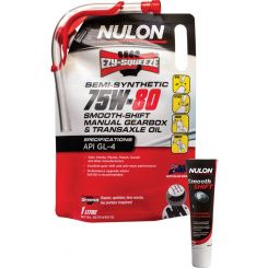 Nulon Semi 75W-80 Gearbox Transaxle Oil 1L + Gearbox Diff Treatment 125ml