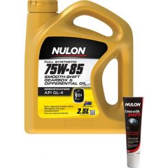 Nulon 75W-85 Manual Gearbox Transaxle Oil 2.5L + Gearbox Diff Treatment 125ml