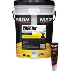 Nulon 75W-85 Manual Gearbox Transaxle Oil 20L + Gearbox Diff Treatment 250ml
