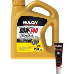 Nulon 80W-140 Differential Oil 2.5L + Gearbox and Diff Treatment 125ml