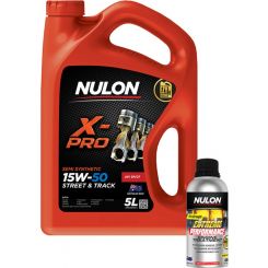 Nulon X-Pro 15W-50 Street Track Engine Oil 5L + Engine Treatment 500ml