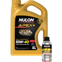 Nulon Apex+ 10W-40 Long Life Engine Oil 5L + Performance Engine Treatment 500ml