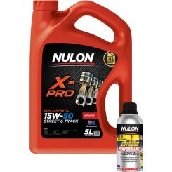 Nulon X-Pro 15W-50 Street and Track Engine Oil 5L + Engine Treatment 500ml
