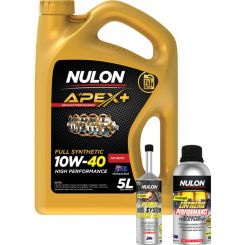 Nulon Apex+ 10W-40 Engine Oil 5L + Engine Treatment & Petrol Extreme Clean